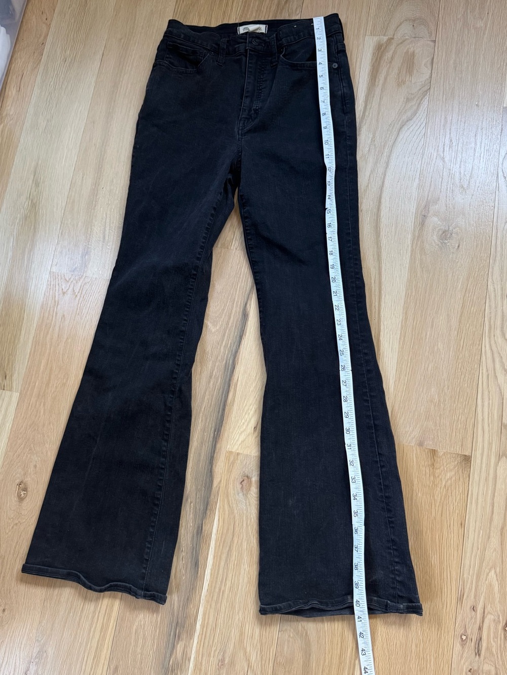 Madewell Skinny Flare Black Jeans – Size 28 - Picture 5 of 7
